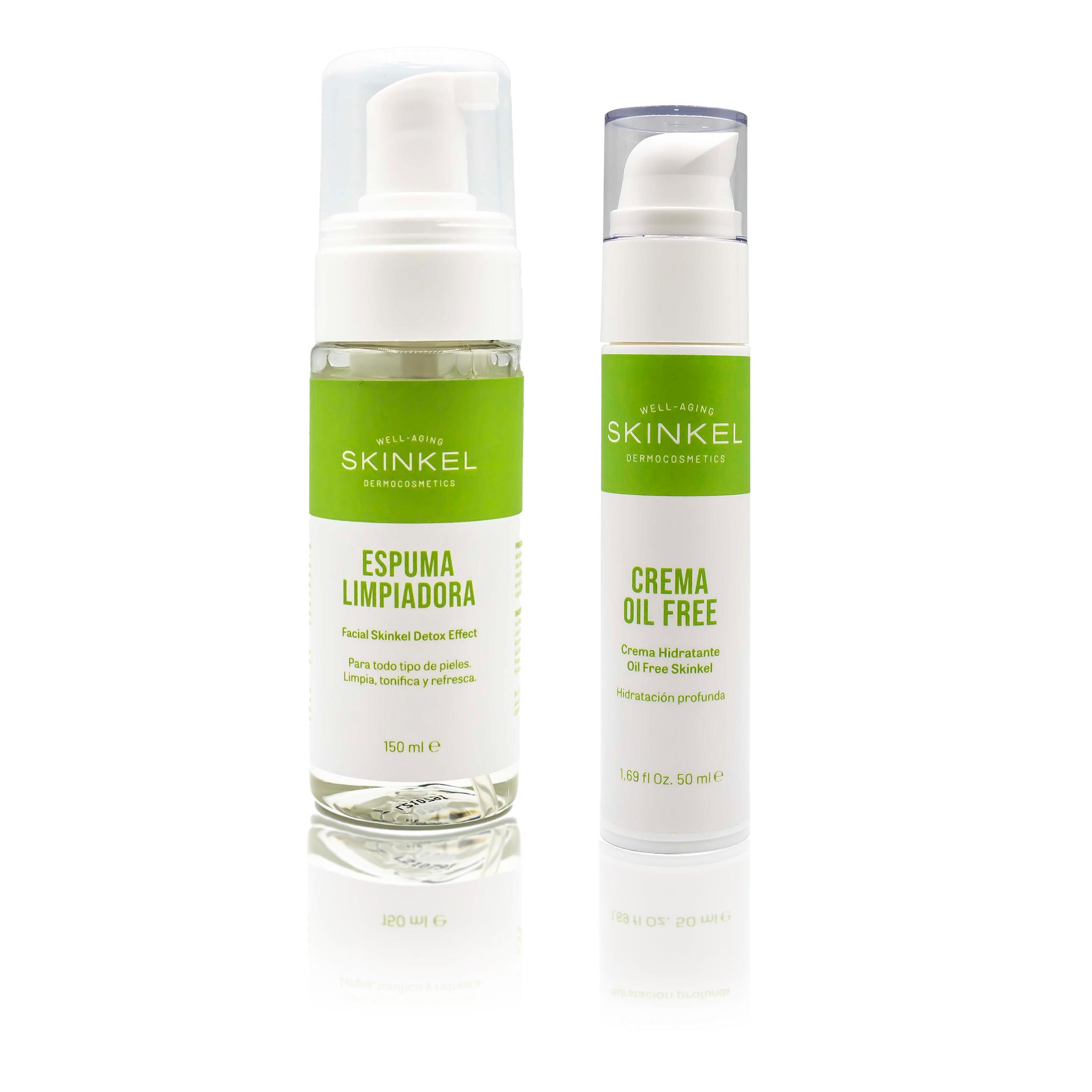 Espuma limpiadora + Crema hidratante oil-free